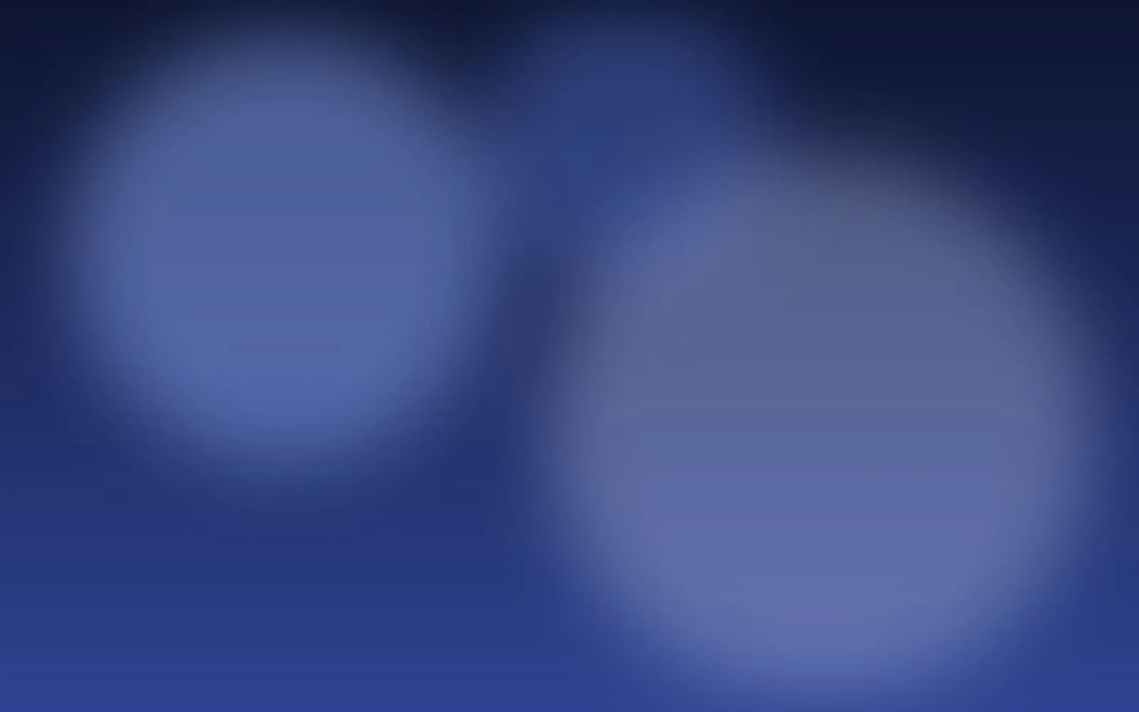 Abstract composition of soft blurred blue orbs
